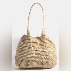 Fame Braided Long Handle Tote Bag
